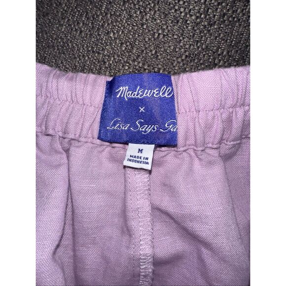 Madewell x Lisa Says Gah! Button-Front Maxi Skirt Purple Medium - Picture 5 of 5